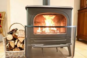 Rez - poele a` bois - feu