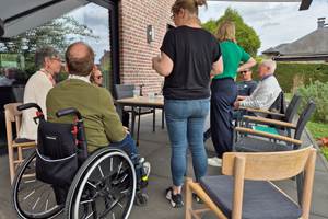 la Siroperie - gîte 4 p. - réunion en terrasse accessible