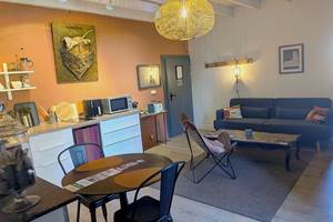16 bis gite hotel-albi-marssac-salon-cuisine-appartement