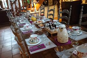 petit déjeuner à l'intérieur