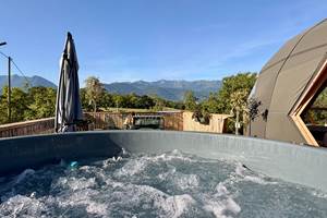 La vue que vous observerez pendant vos bains relaxants