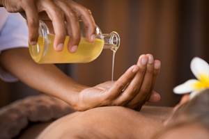 Massage à l'huile