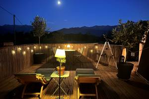 Terrasse pour profiter du ciel étoilé