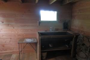 cabane ecolodge - lavabo eau de source