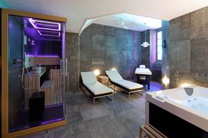 Le spa, "La Bulle Spa"  des "Maisons du Pont****" ouvert au public à AUBUSSON