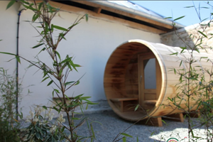 Domaine de Kerantroad- sauna tonneau