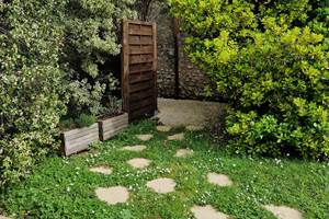 Entrée dans le jardin du 6P