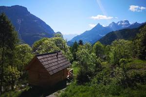 Cabanes de l'Esperluette. Cabanes Les Séolanes Vue de l'extérieur