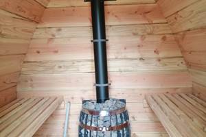 les bois de saint Auvent intérieur du sauna