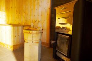 sauna au bois