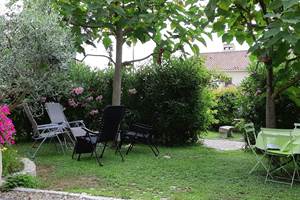 espace détente à l'ombre