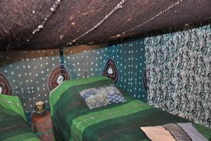 Tente Berbere - lits jumeaux - Bivouac Ouijjane