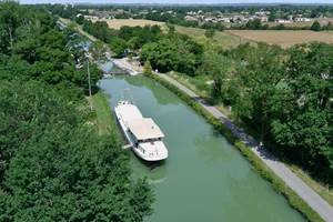Péniche GEMJO - Vue du ciel