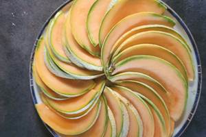 entrée rosace de melon