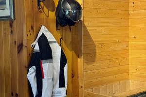 Equipement motard-Chalet en bois rond Mauricie
