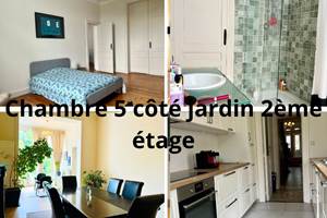 Chambre 5 côté jardin 2ème étage