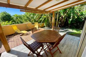 Terrasse privative couverte + solarium