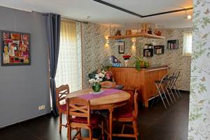 Tchin Tchin avant le bon repas du soir de prendre l'apéro autour de ce bar équipé d'un congélateur