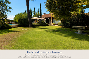 Un écrin de verdure au coeur de la Provence, entre jardin, piscine et espaces de détente