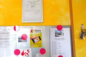 Code WiFi et à disposition la liste des commerces de HAMOIR