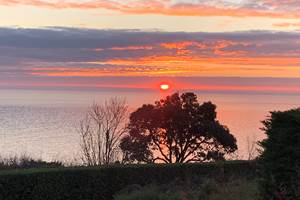 lever de soleil vu de la propriété