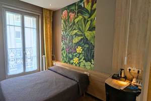 Chambre Lit Double Hotel Jean Bart Paris 6