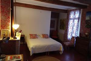 Le Mas Palegry chambres d'hôtes Perpignan chambre 3 côté terrasse lit 01