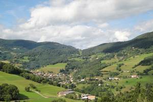 gîte La Haute Grange au dessus du village de Fréland