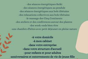 Les prestations que vous pouvez retrouver chez Les Cinq Mésanges. A réserver en avance