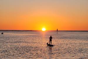 coucher de soleil à Trou d'eau