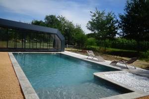 La grange de pachon - la piscine version ouverte