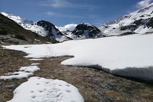 En allant au refuge de Terre Rouge