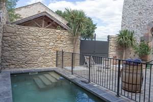 Piscine chauffé privé securiser