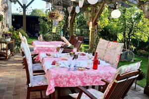 Table d'hôtes en terrasse