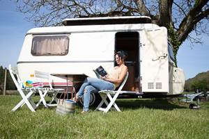 Camping Moulin du Bel Air - caravane