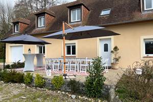 TERRASSE du gîte "le point de vie"