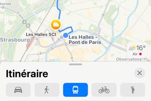 Merlenchanteur itinéraire centre historique Strasbourg bus