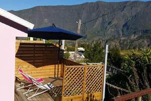 Terrasse privée avec vue sur montage