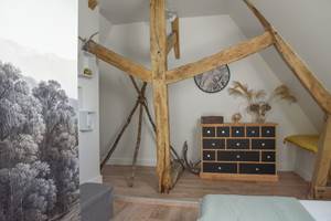 2e chambre lit 160x200 ou 2x 80x200 #ClosSaintJoseph_GiteLesEcuries