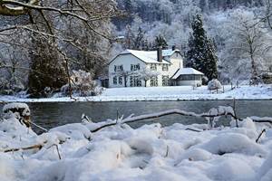 Ecolodge du Moulin in winter - en hiver - im Winter