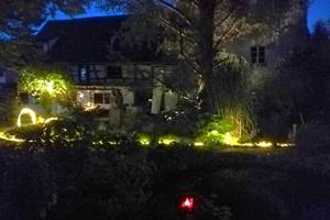 vue vers le gîte coté jardin