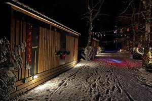 HY•Lødge Spa-4pers en hiver de nuit