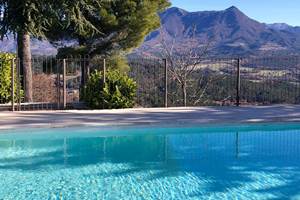 La piscine en hiver (non chauffée) - parfait complément au sauna