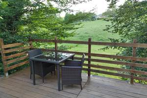 Terrasse devant la chambre