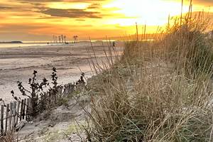 Coucher de soleil / plage de Valras