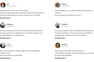 Commentaires clients via Airbnb