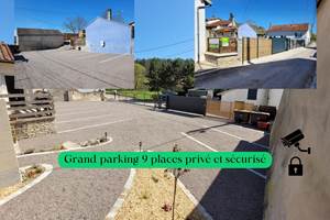 Grand parking 9 laces privé et sécurisé