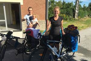 Véloroute en famille départ au matin