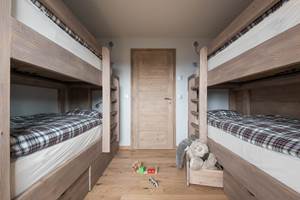 dortoir cocooning, avec lits superposés