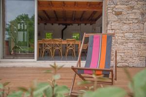 Gite du Causse Loubressac Terrasse